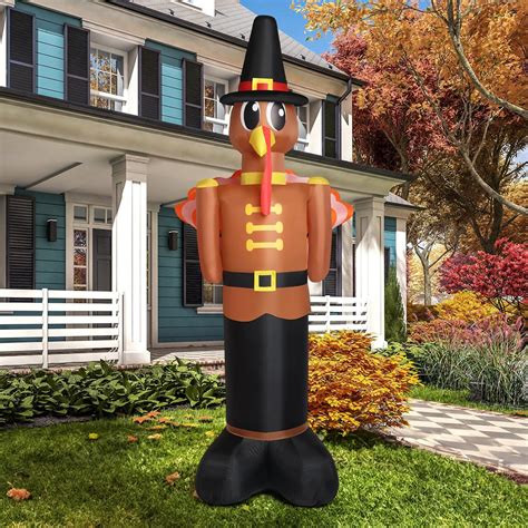 blow up thanksgiving decorations|Amazon.com: Turkey Inflatables Outdoor.